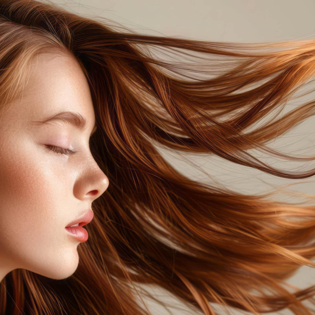 Cheveux nourris par l'huile de ricin