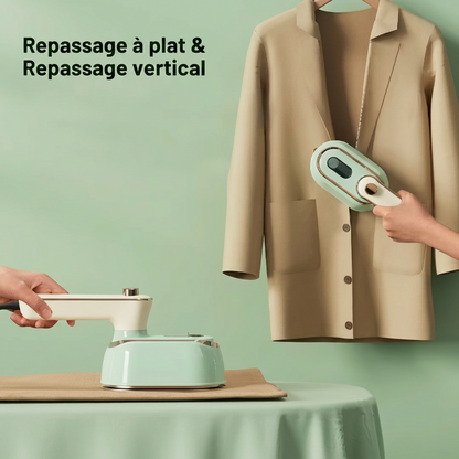 SteamPro - Fer à repasser Défroisser 2-en-1 portable